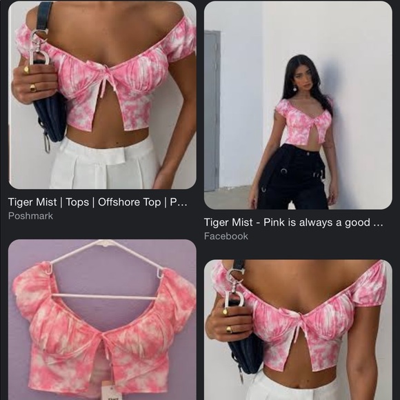 TIGER MIST pink tie dye: Offshore Top (BNWT) - Picture 2 of 2